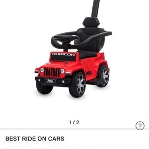 Best Ride on Car JEEP RUBICON 3-1 push car